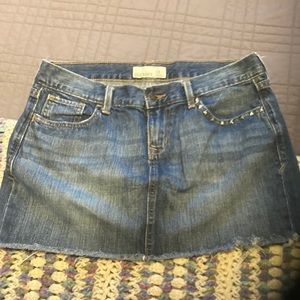 Denim mini skirt